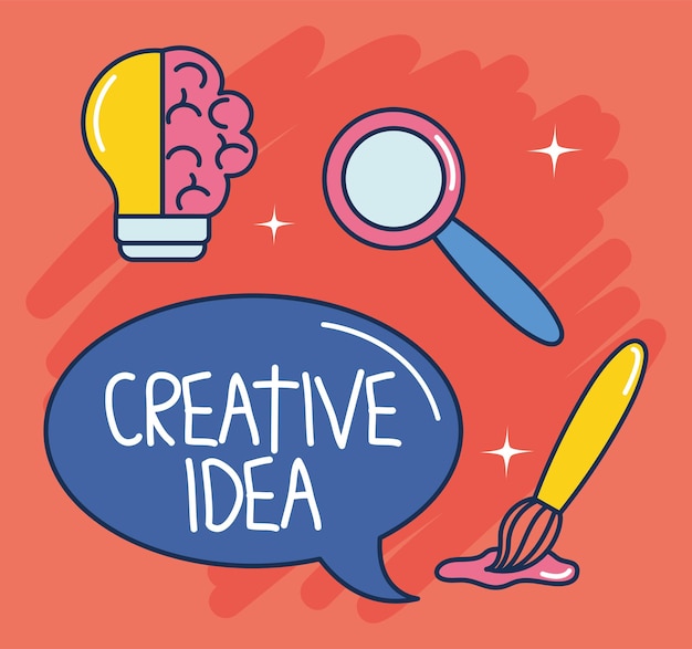 Ilustración de idea creativa