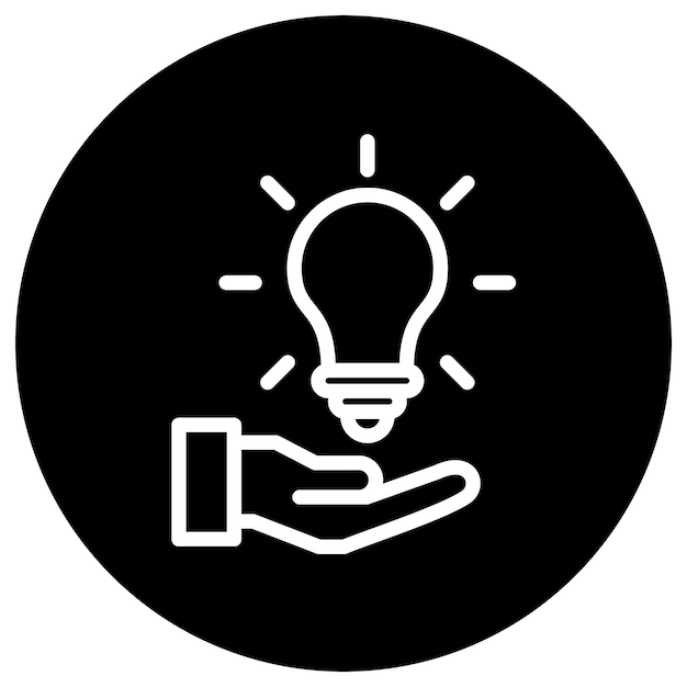 Ilustración de la idea de diseño del icono vectorial