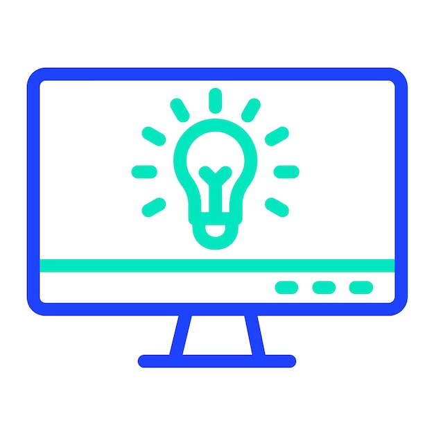 Ilustración de la idea de diseño del icono vectorial