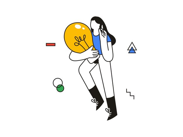 Ilustración de la idea de negocio