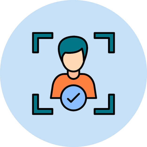 Ilustración de identificación plana