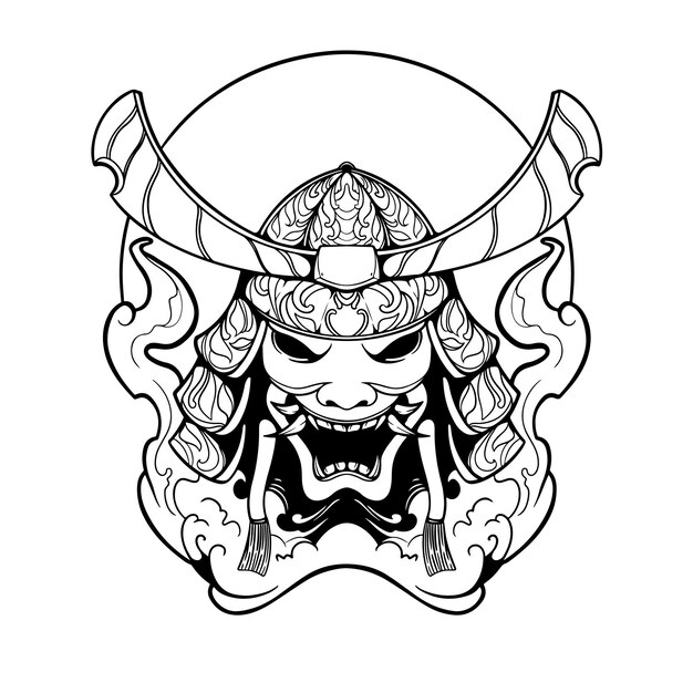 ilustración de ilustraciones de cultura japonesa samurai ronin
