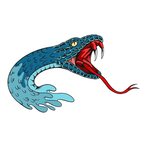 ilustración de ilustraciones de serpientes venenosas