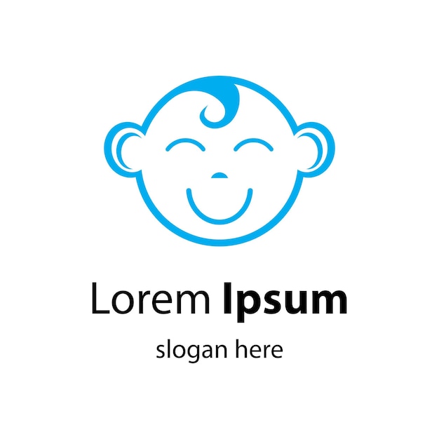 Ilustración de imágenes de logotipo de bebé