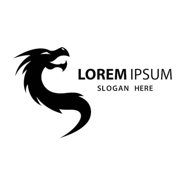 Ilustración de imágenes de logotipo de dragón