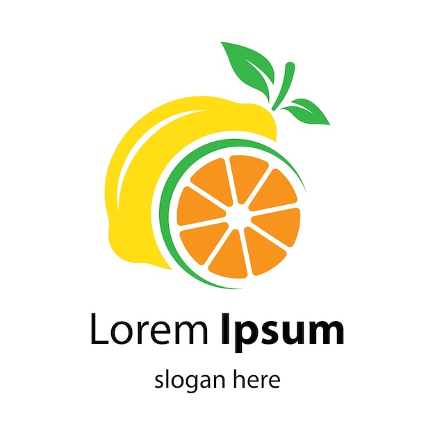 Ilustración de imágenes de logotipo de limón