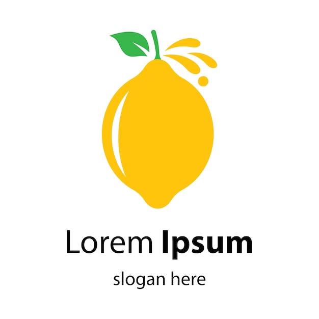 Ilustración de imágenes de logotipo de limón