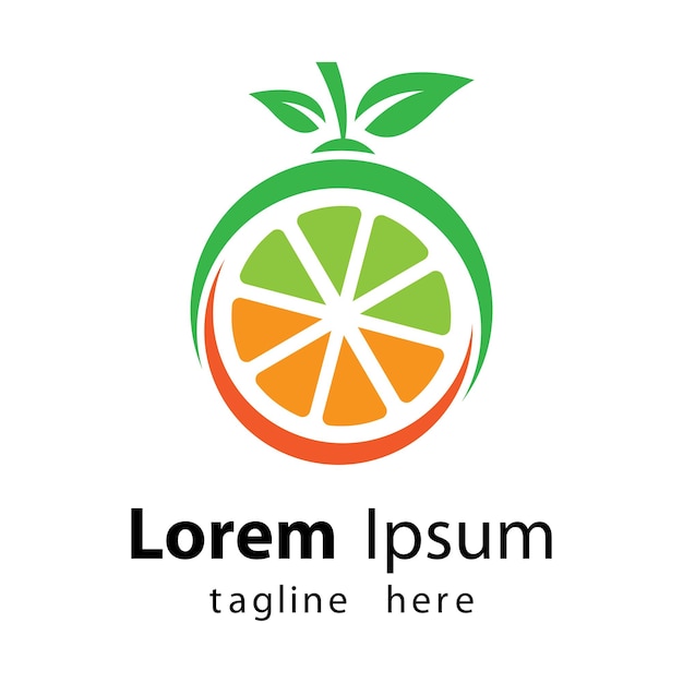 Ilustración de imágenes de logotipo de limón