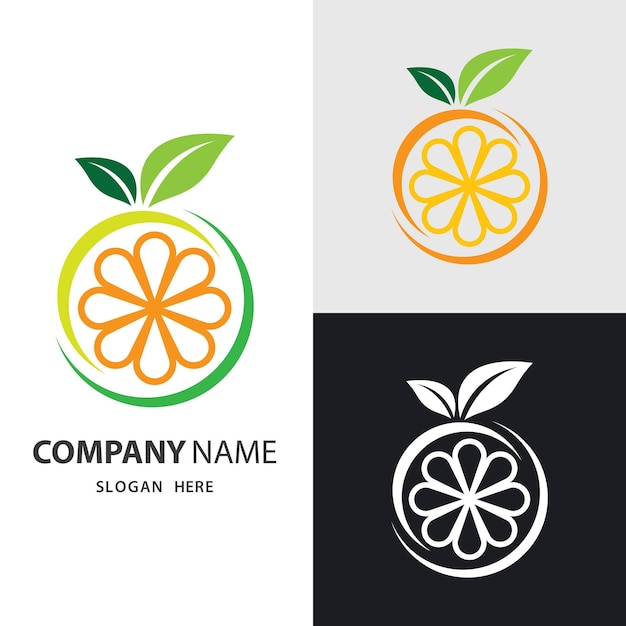 Ilustración de imágenes de logotipo de limón
