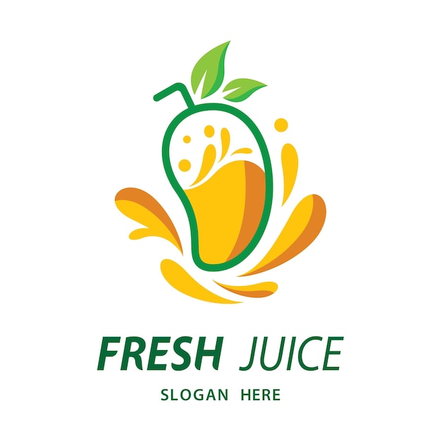 Ilustración de imágenes de logotipo de mango fresco