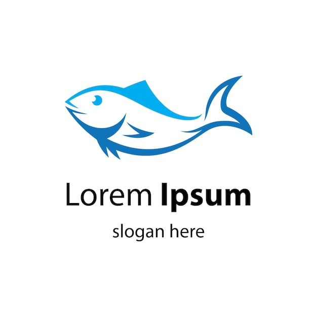 Ilustración de imágenes de logotipo de pescado