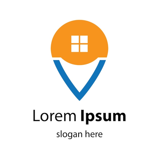 Ilustración de imágenes de logotipo de punto de casa