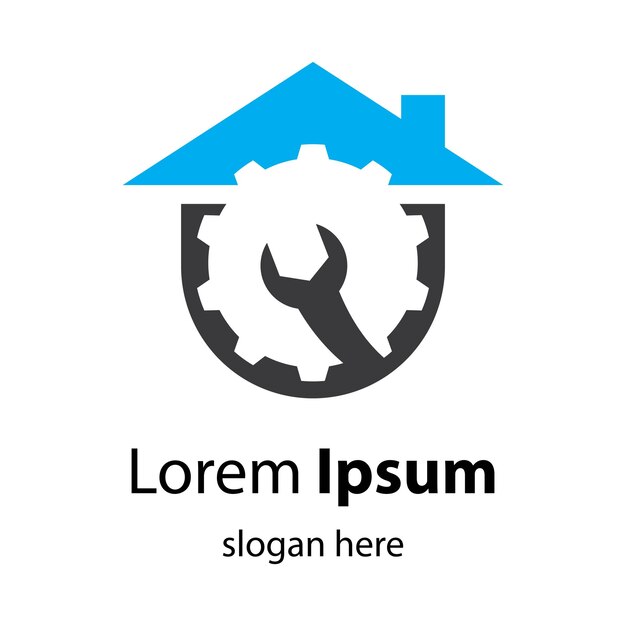 Ilustración de imágenes de logotipo de reparación de casa