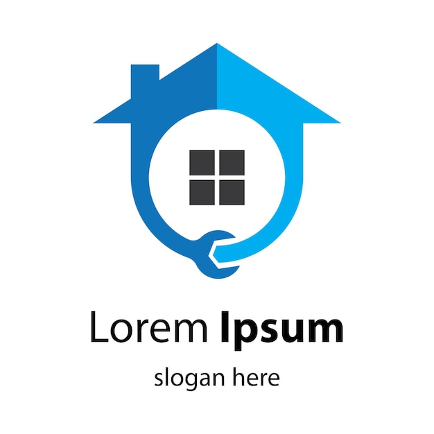 Ilustración de imágenes de logotipo de reparación de casa