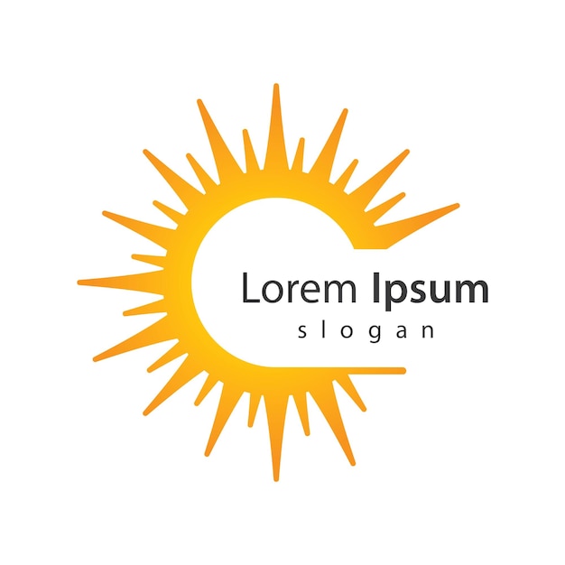 Ilustración de imágenes de logotipo de sol