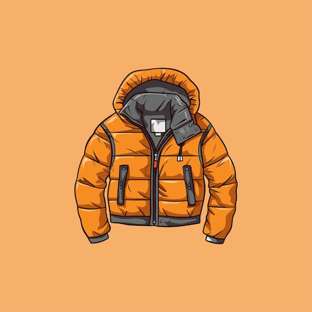 ilustración de imágenes prediseñadas de vector de chaqueta acolchada