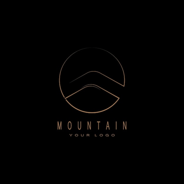 Ilustración de las imágenes de stock de Sun Mountain Logo Icon Design