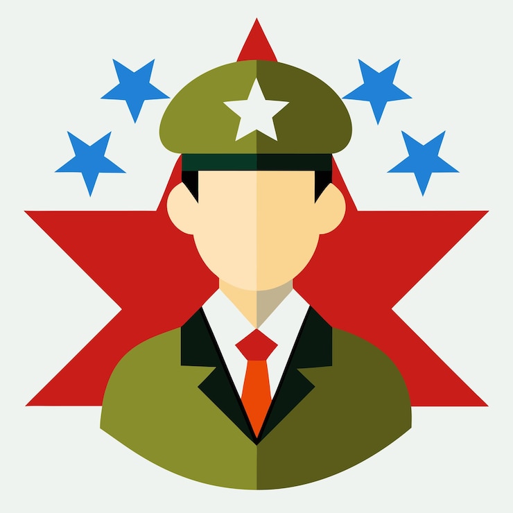 Vector ilustración de imágenes vectoriales del día de los veteranos