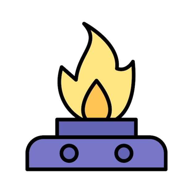 Ilustración de un incendio de aceite