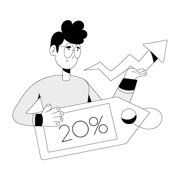 Una ilustración incompleta de la oferta de descuento