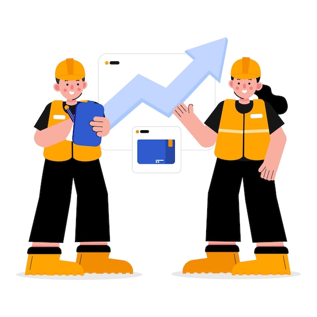 Ilustración del informe de producción
