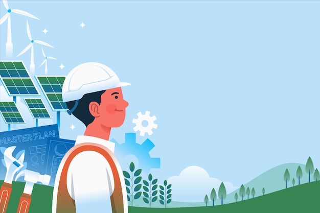 Ilustración de ingeniería dibujada a mano