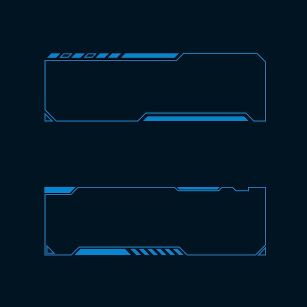 Ilustración de interfaz de usuario futurista