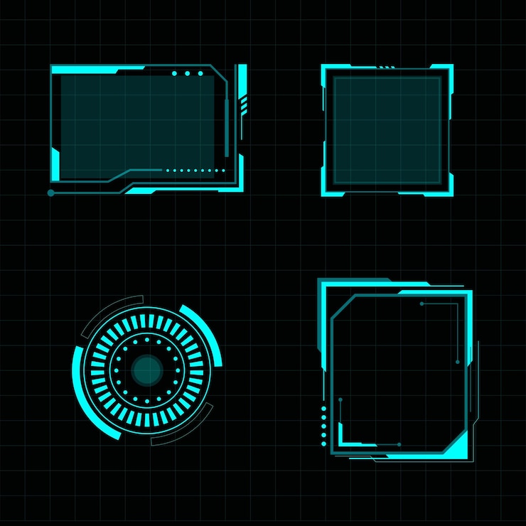 Vector ilustración de interfaz de usuario futurista
