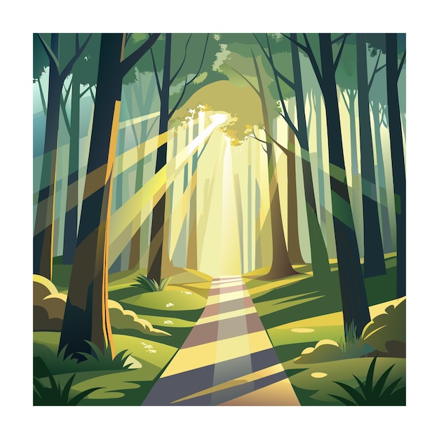 Ilustración del jardín mogol con marco de jardín