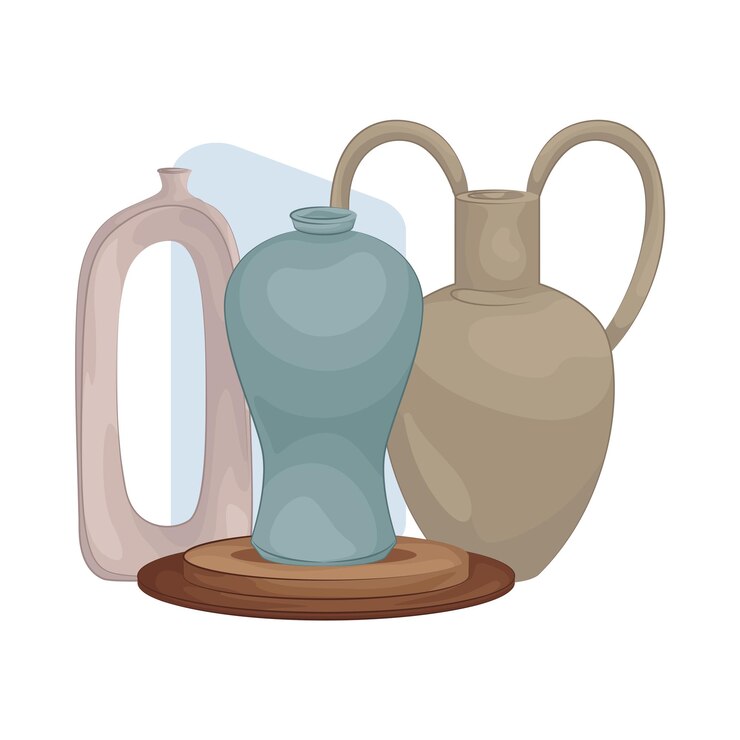 Vector ilustración de un jarrón