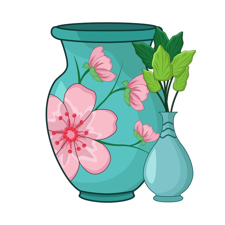 Vector ilustración de un jarrón