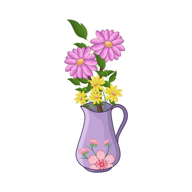 Ilustración de un jarrón
