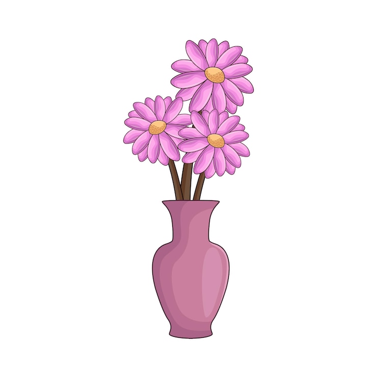 Vector ilustración de un jarrón