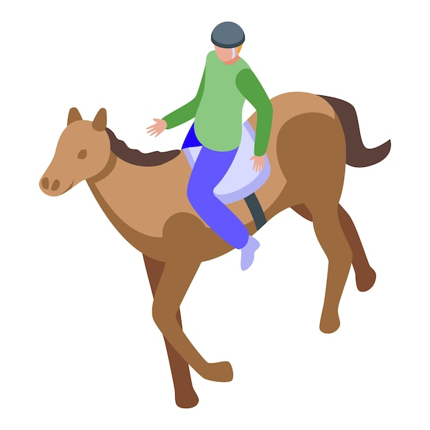Ilustración de un jinete a caballo