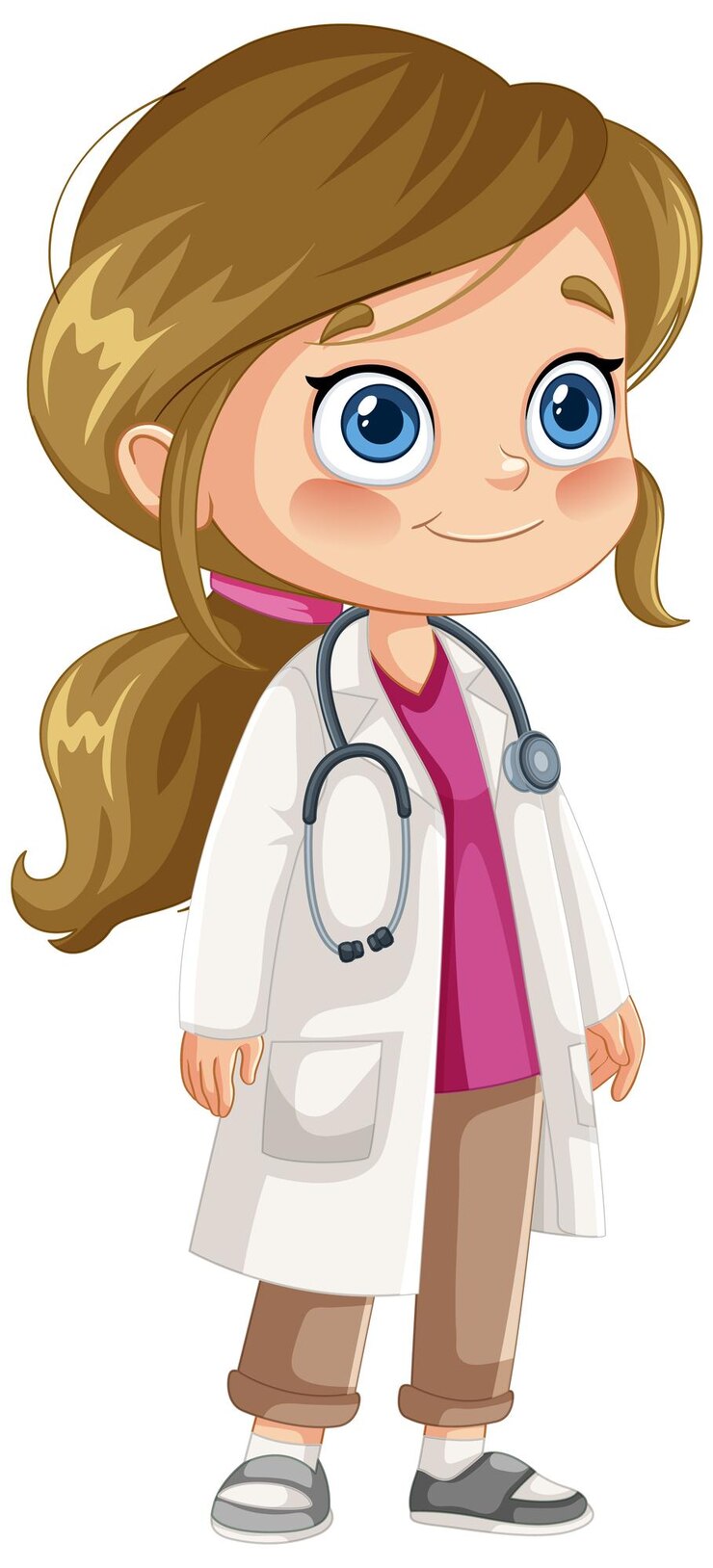 Ilustración de una joven doctora