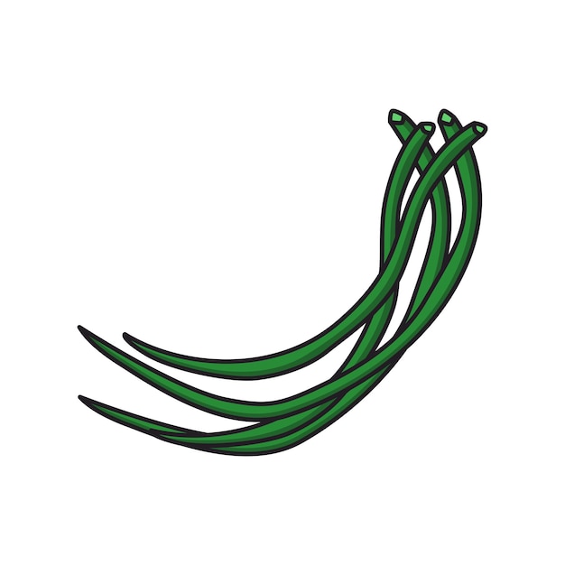 ilustración de judías verdes