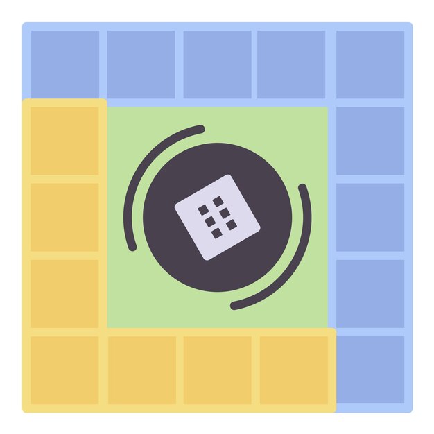 Ilustración del juego de mesa plano