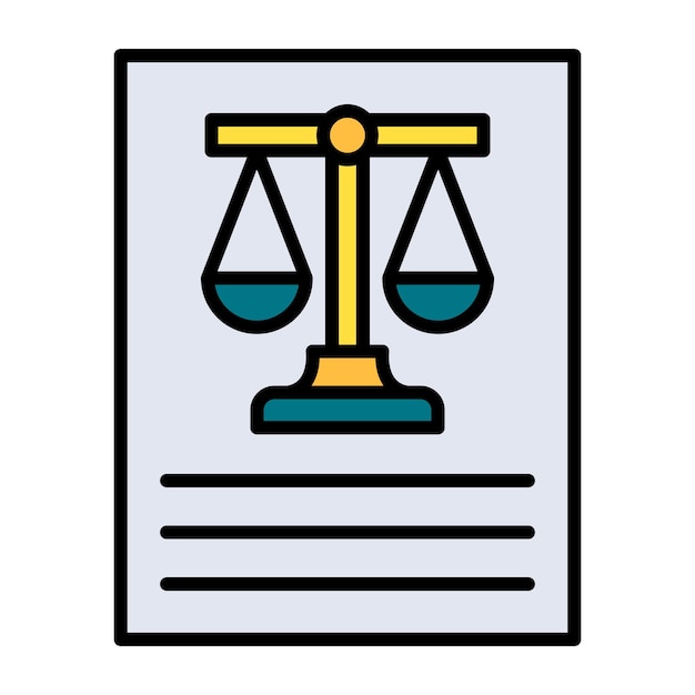 Ilustración del juicio plano