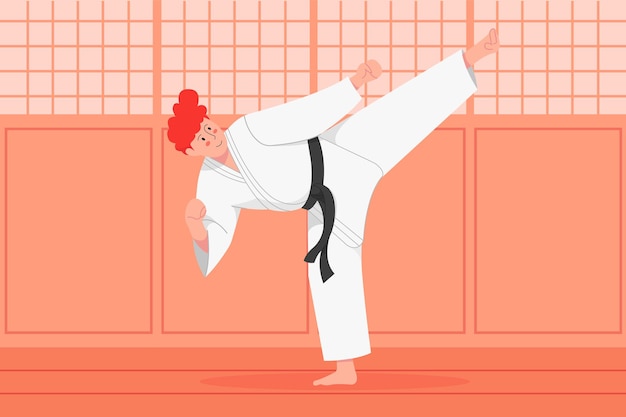 Ilustración de Karate