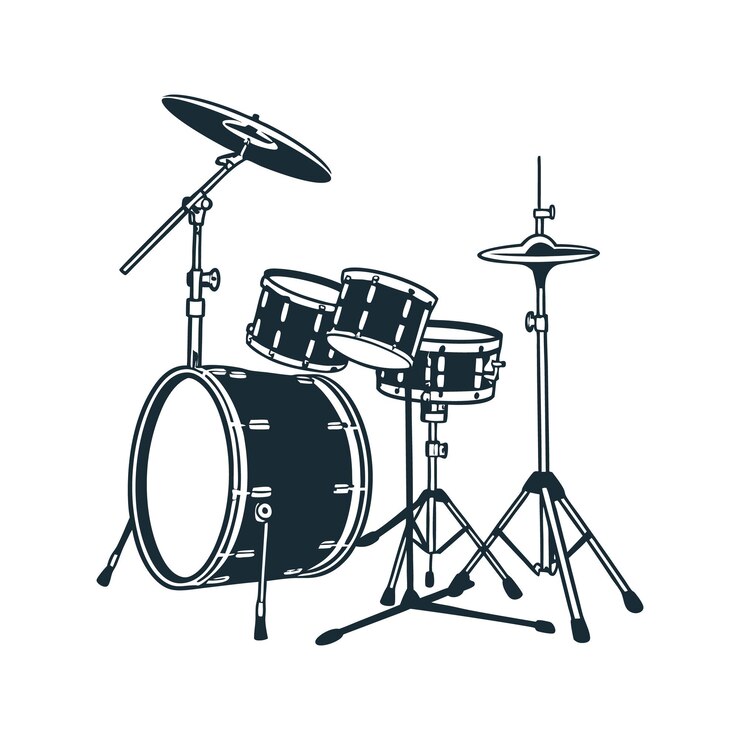 Vector ilustración de un kit de batería antiguo