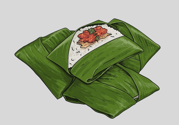Ilustración de Kucing Nasi Kucing Angkringan Nasi