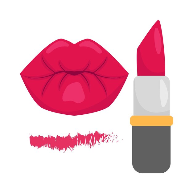 Vector ilustración de labios