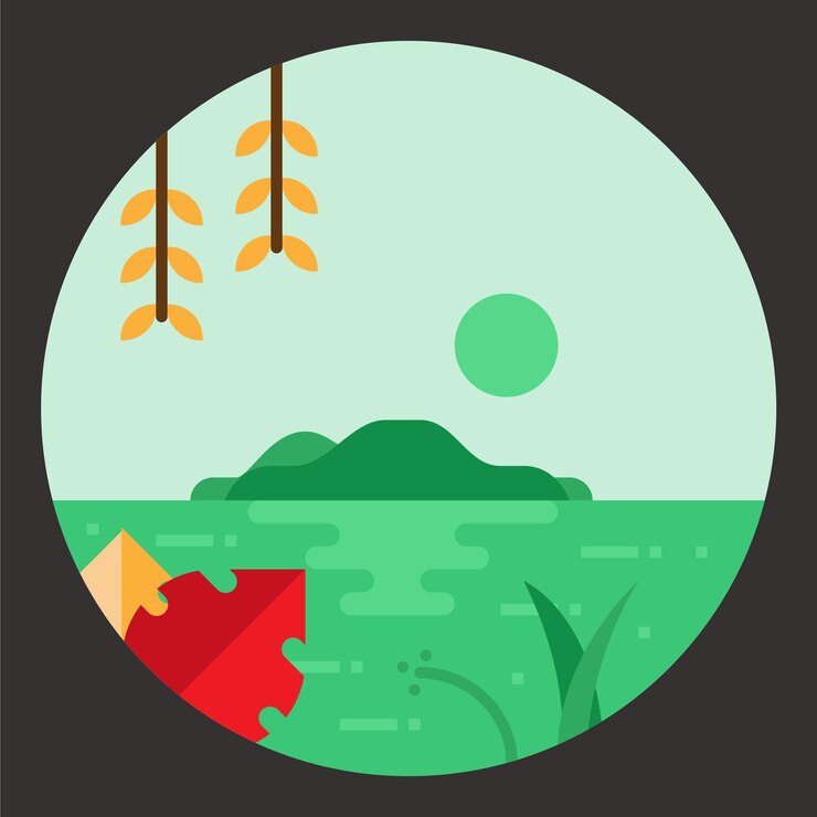 Una ilustración de un lago tranquilo que le invita a sumergirse en la serenidad de este pintoresco oasis.