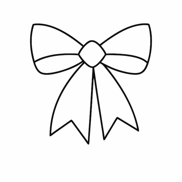 Ilustración con un lazo de bebé sobre un fondo blanco aislado 5
