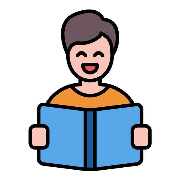Ilustración de lectura plana