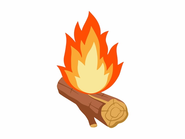 Ilustración de leña para encender