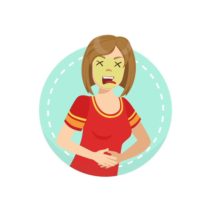 Vector ilustración de lenguaje corporal de emoción disgustada
