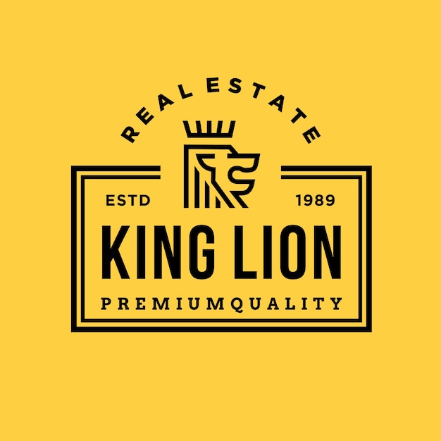 Ilustración de León vector logo