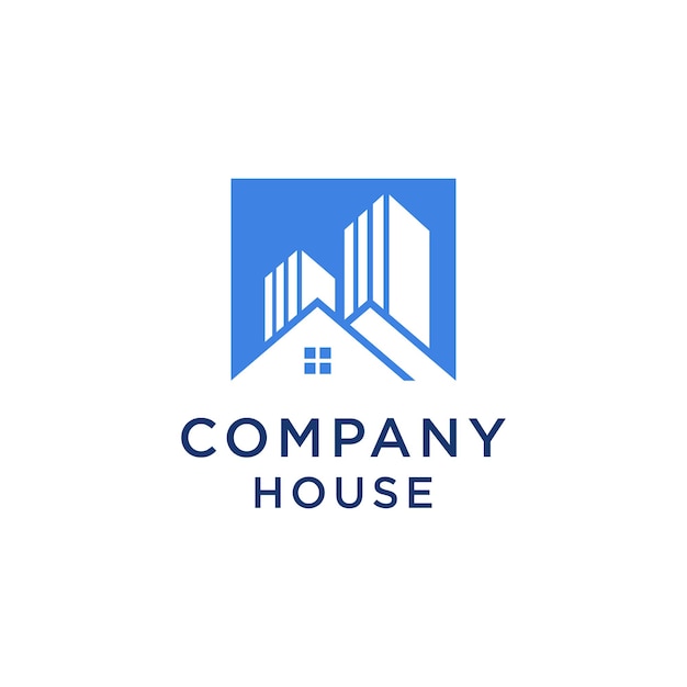 Ilustración de la letra R en una plantilla vectorial de diseño de logotipo de edificio de la casa