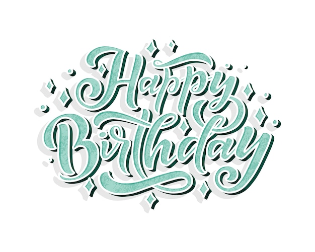 Ilustración con letras feliz cumpleaños para diseño de decoración | Vector Premium Ilustración Con Letras Feliz Cumpleaños Para Diseño De Decoración | Vector Premium
